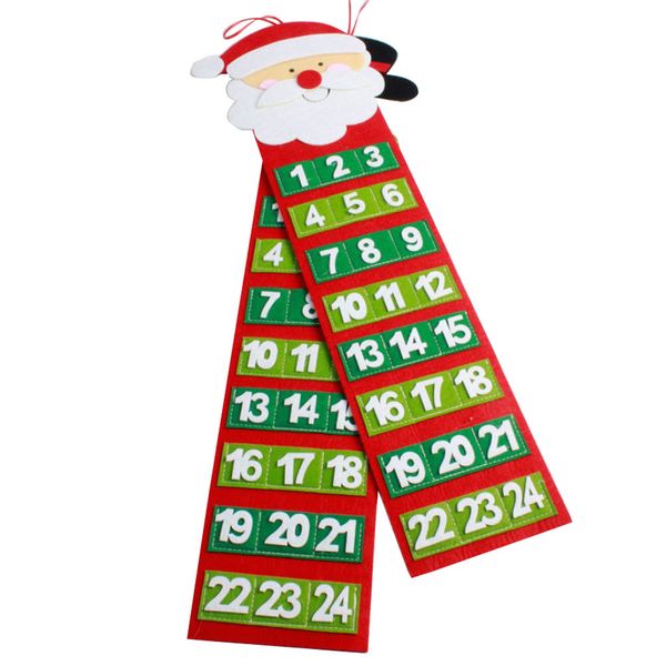 

santa claus xmas advent calendars christmas snowman old hairy man advent countdown calendar wall calendar usps dropshipping