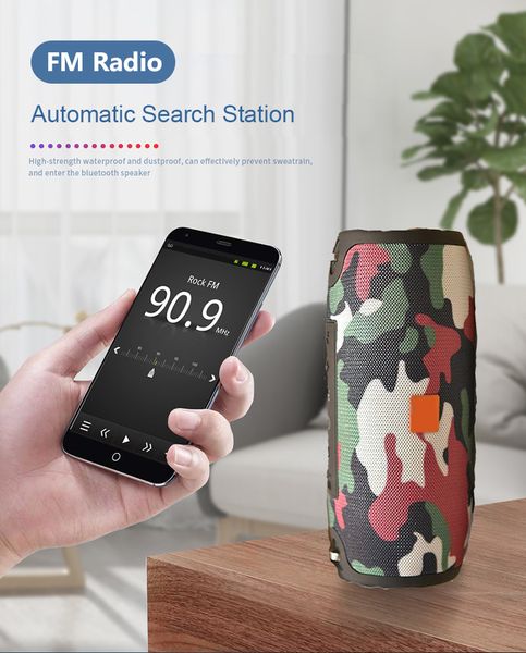 

1pcs высокое качество tg125 bluetooth speaker портативный колонки speaker music player выступающие колонка boom box с fm-радио aux tf сабвуф