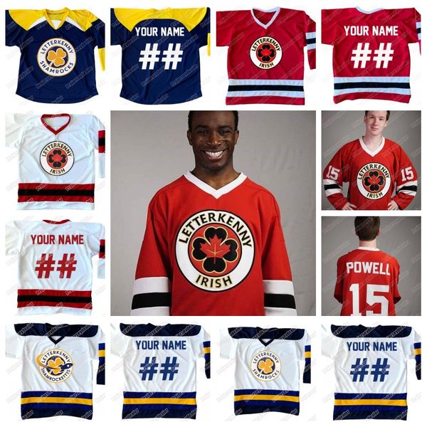 

Персонализированный Ирландский Letterkenny 69 Shoresy 68 Reilly 74 Jonesy 15 Powell Хоккейная Майка Красный Темно Синий Белый Двойной Сшитый Номер Имени