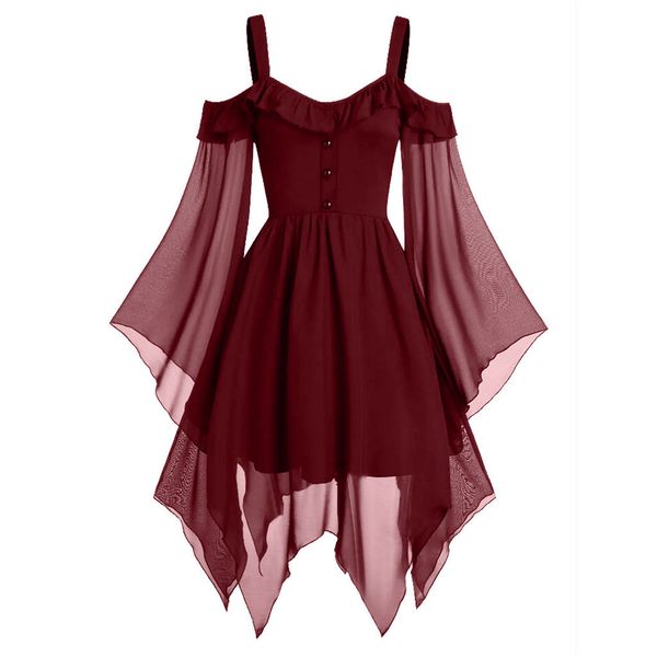 

женщин дизайнер платье ветер сетки задней ремень нерегулярные платье чулок износ, Black;gray