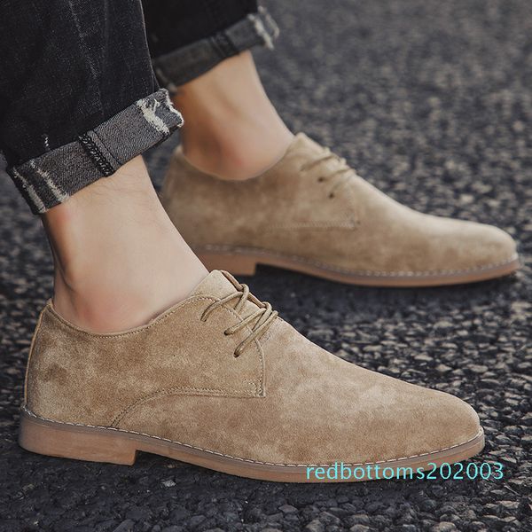

2019 men shoes england trend casual shoes male suede oxford wedding leather dress shoes men flats zapatillas hombre plus size 46 r03, Black