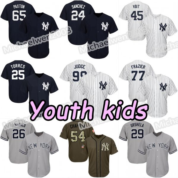 

Youth Kid New York Yankee Aaron Judge Gregorius Gio Urshela Yankees Tauchman LeMahieu Torres Gardner Luke Voit Sanchez Hicks Frazier Chapman
