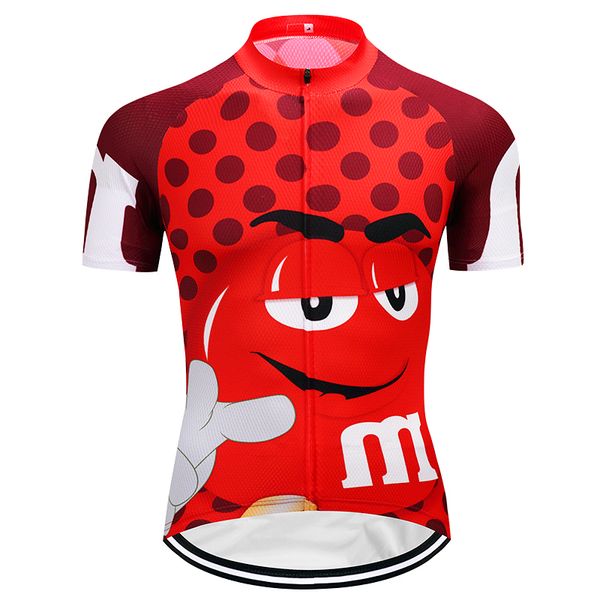 

crossrider mm забавный велоспорт джерси mtb ретро одежда велосипедов мультфильм велосипедов одежда одежда короткие майо roupa ropa de ciclis, Black;red