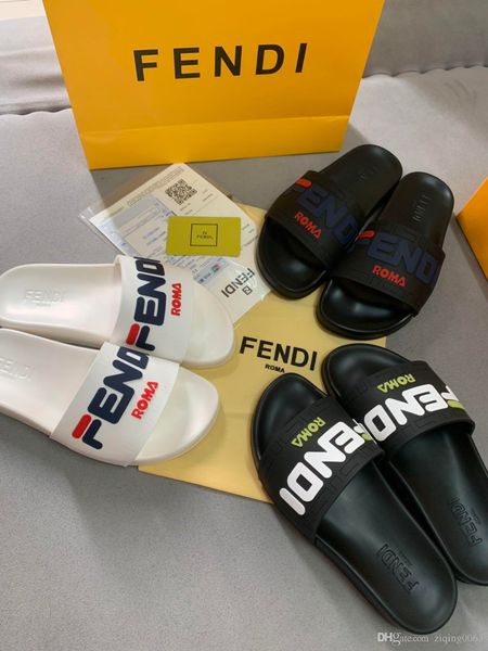 

fashion slide sandals and slippers ladies 2019 designer medu men's beach slippers slippers siez35-46, Black