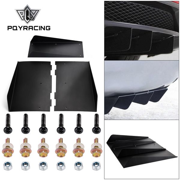 Paraurti posteriore 4 pinne di squalo diffusore spoiler per auto decorazione pinna 22 