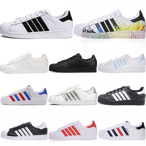 

fashion flat casual shoes superstar 80s pride 36-45 for men women fast shipping splendid quality red white black sliver colorful design