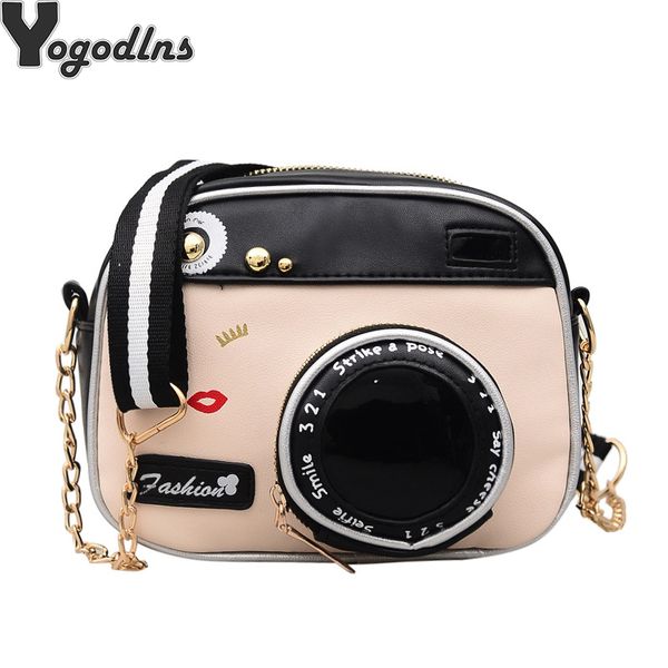

fashion pu leather shoulder bag strap bag style case camera design cute mini chain crossbody women small vintage purse