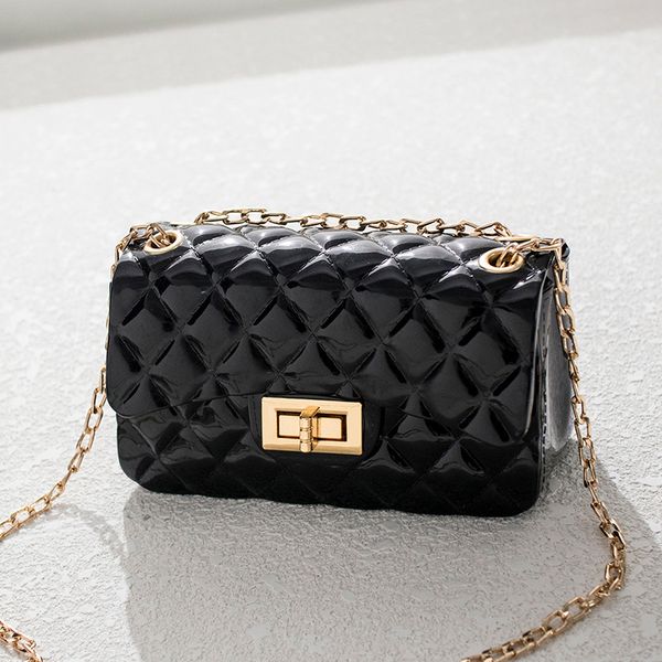 

transparent mini bag for women new jelly chain bag gradual and versatile one shoulder slant span