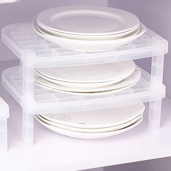 

1tiers dish storage drying rack holder plate drainer stand tableware antibacterial vertical plastic shelf home kitchen organizer