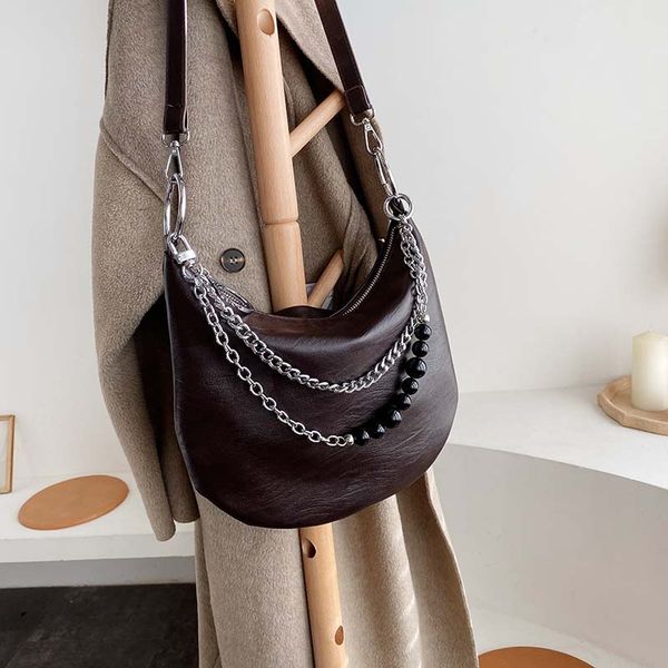 

vintage fashion female chain tote bag black new soft leather women's designer handbag travel shoulder messenger bag