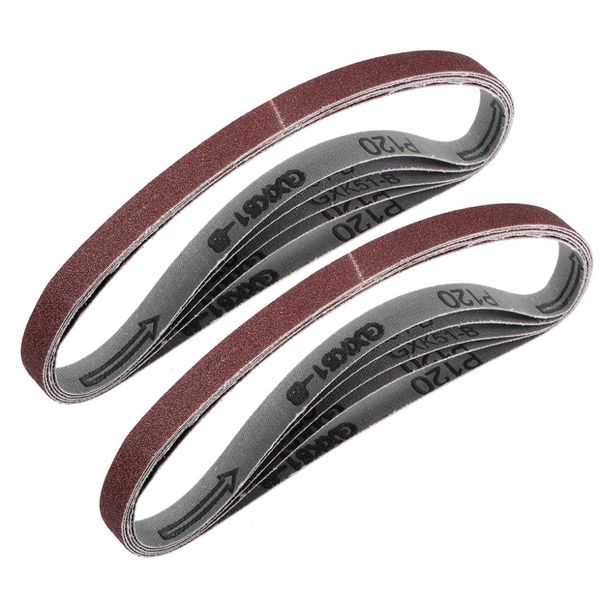 

uxcell sanding belt aluminum oxide sand belt 120 grit 10pcs