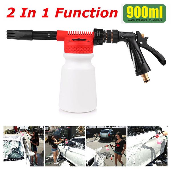 

900ml water gun foam lance for car wash cleaning pressure generator surface interior & exterior car water soap shampoo sprayer