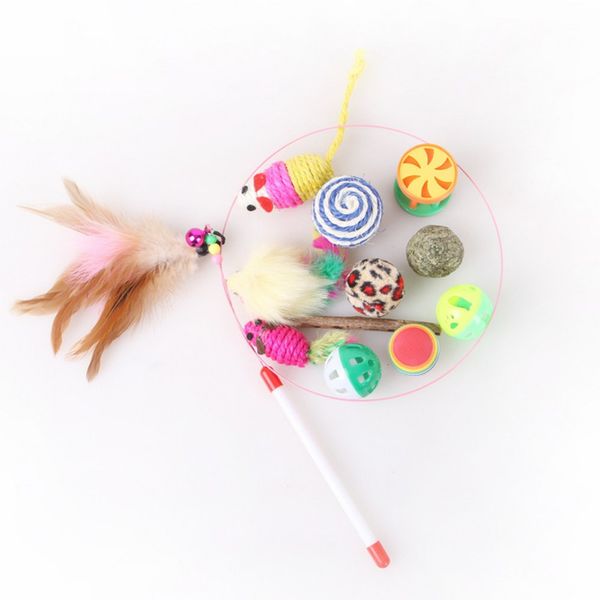 

12pcs variety small mini playing mouse toys gift for cats dogs kitten value pet toys packs