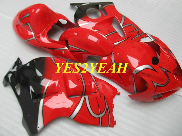 Kit de rebarba para SUZUKI Hayabusa GSXR1300 96 99 00 07 GSXR 1300 1996 2000 2007 ABS Vermelho Carenagens + Presentes SG31
