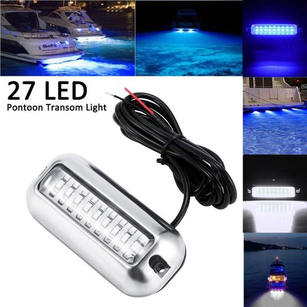 

universal 3.7inch 12v marine pontoon light led fishing light attracting fish underwater lamp waterproof boat transom