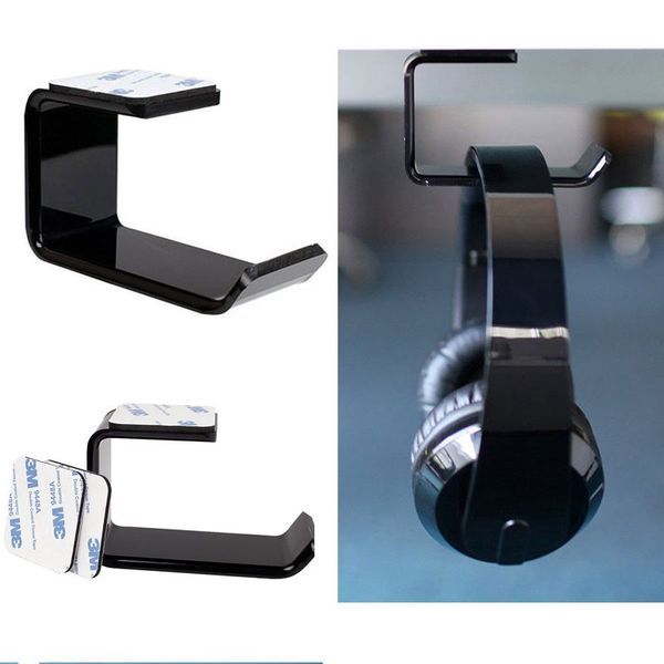 2019 Durable Headphone Stand With Stick Headset Holder Wall Desk Display L Shape Bracket Hanger Accessories From