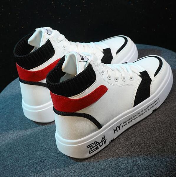 

luxury designer k19 high-casual shoes women's autumn flat leather surface wild ladies white shoes women's shoes tide ing, Black