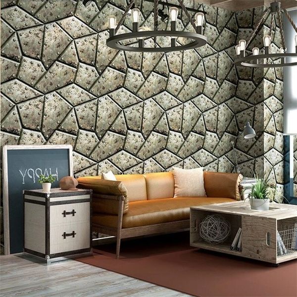 

retro nostalgic industrial wind wallpaper bar gray coffee restaurant grill shop internet cafe wallpaper papier peint