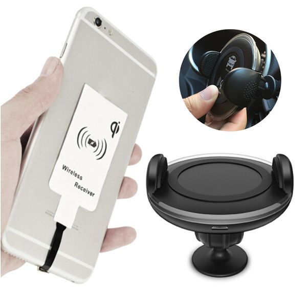 

new car phone holder bracket universal auto wireless charger 360-degree adjustable car air vent mount stand mobile phone holder