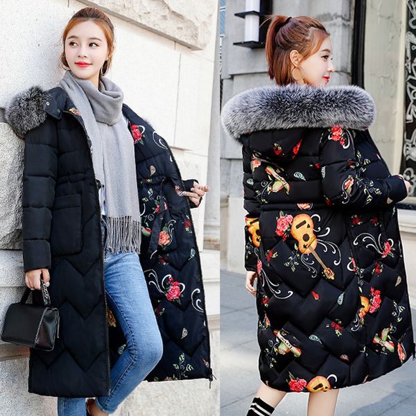

double sided women parkas very warm wool hats women winter coat fake fur hooded winter jacket women thicken down jacket female y190926, Black;white