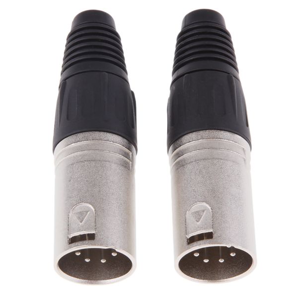 

2pieces metal 5 pin xlr male cable