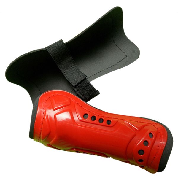 

red durable new 1 pair competition pro soccer shin guard pads shinguard protector, Black;yellow