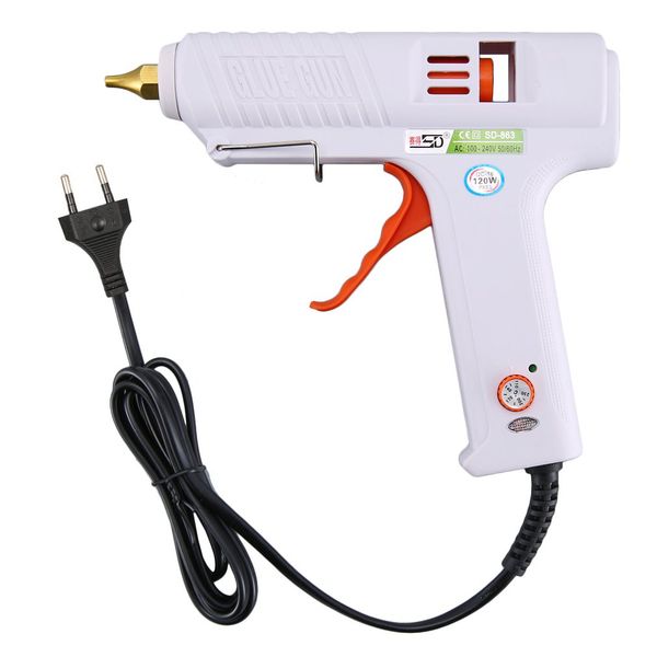 

120w adjustable melt glue gun heat guns for diy handwork toy repair tools electric heat temperature glue guns
