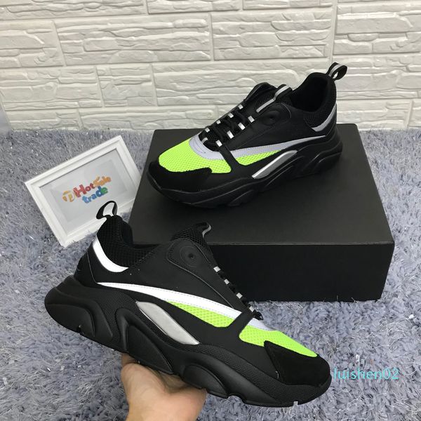 

black b22 sneakers calfskin trainers classical black men women flat canvas sneaker retro patchwork luxury casual sneaker wholesale lttl02