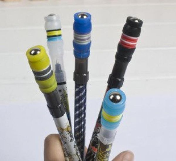 

spinning non slip coated spinning pen champion rolling pen ball point improve chile's learning office supplies 828, Blue;orange
