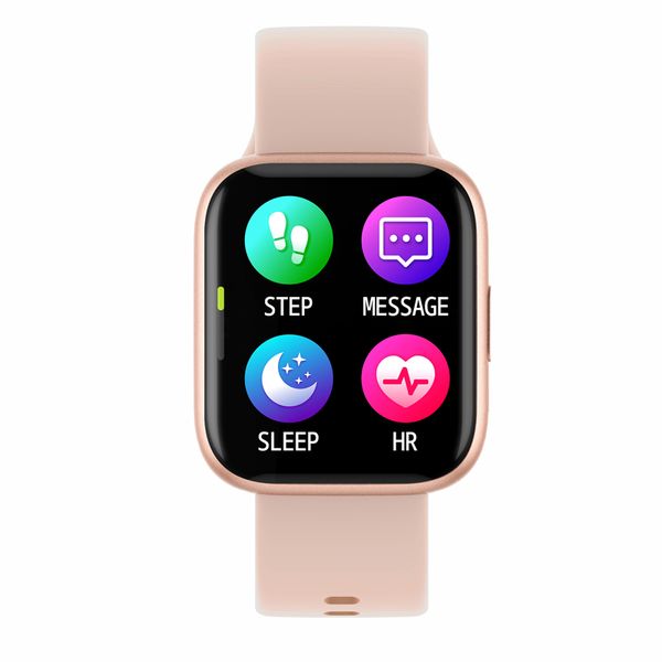 

p6 smart watch women men 1.4 inch full touch screen ip67 waterproof smartwatch heart rate monitor fitness tracker watch, Slivery;brown