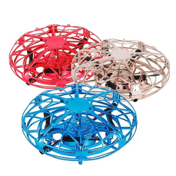 2019 nuovo LED anti-collisione Elicottero volante Magic Hand UFO Aircraft Sensing Mini Drone a induzione Giocattoli UFO Giocattolo elettronico elettrico per bambini