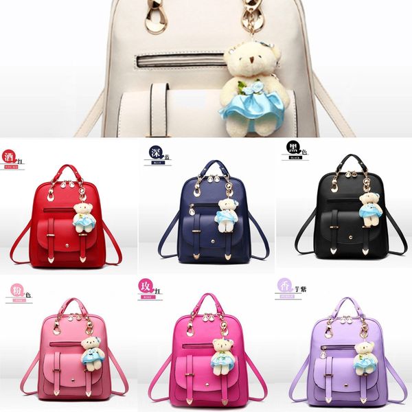 

2020 summer women's leisure hand 2020 summer women's handbag backpack backpack leisure hand bag, White