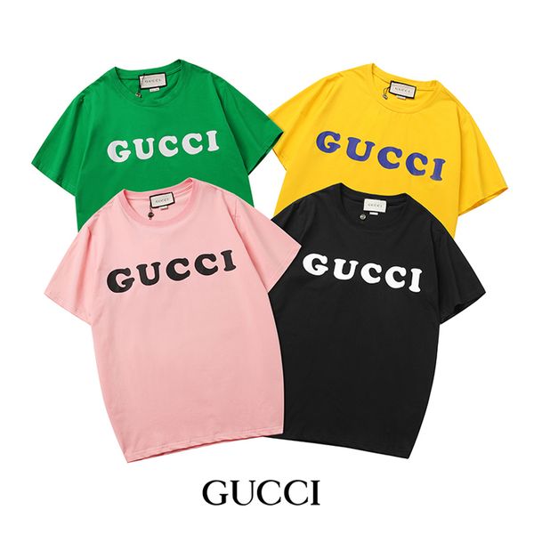 

2020 new summer off simple comfortable short sleeve candy-colored men and women t shirt, Black