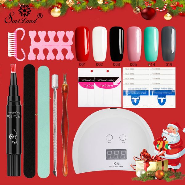 

15pcs nail art choose gel nail polish pen not need base coat 3 in 1 uv led lamp varnish kit