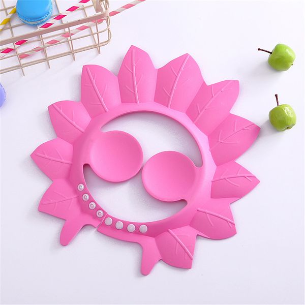 

adjustable baby waterproof shampoo cap kids shower bathing protect hat cartoon shield children cute bath cap baby care supplies