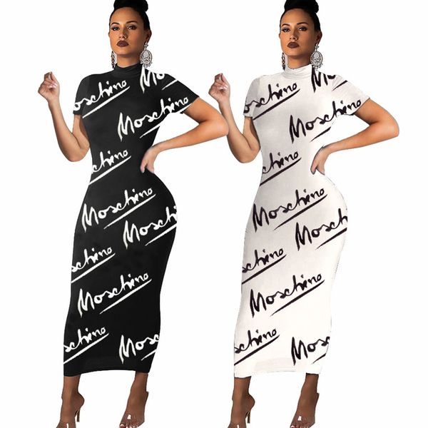 

женщины платья летние letters печать вскользь с коротким рукавом футболки классический черный белый простые платья женская одежда s-3xl e350, Black;gray