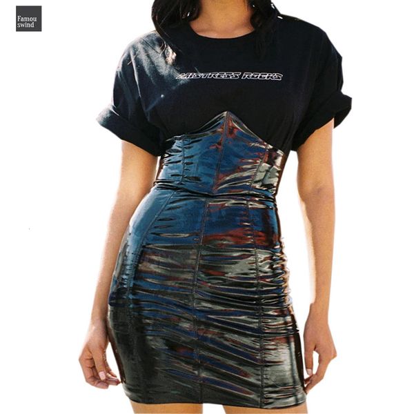 

sexy юбка женщины моды высокой талией кожа краска zip карандаш твердая тощий тонкий короткие мини новый черный, Black