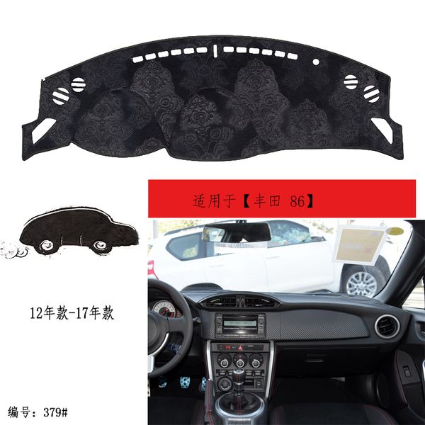 

tommia for 86 2012-17 dashboard pad cover dash mat anti-sun velvet instrument