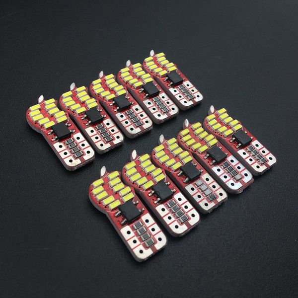 

10pcs w5w led t10 canbus bulbs 3014 car 168 194 20smd 20 led turn signal license plate trunk clearance lights lamp white dc 12v