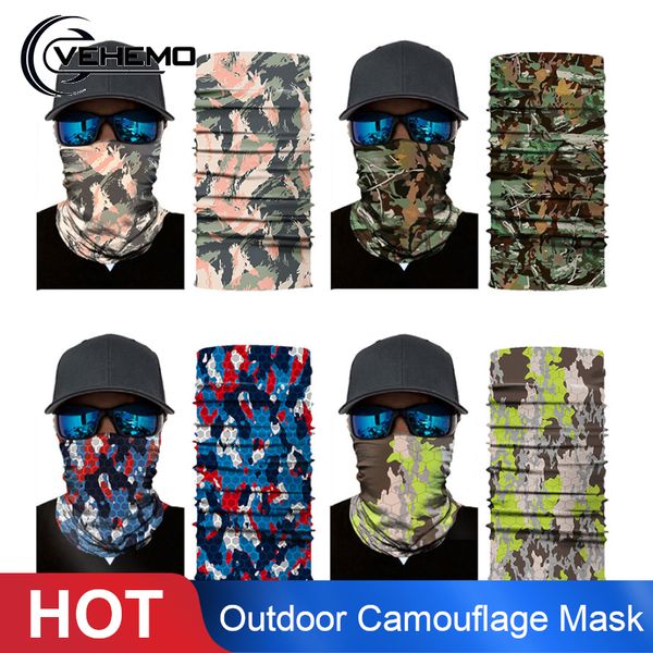 

1pc halloween mask festival camouflage masks outdoor motorcycle bicycle multi function neck warmer ghost half face mask scarf
