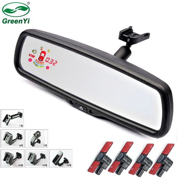 

12 inch car interior rearview mirror monitor parking sensor with original bracket 16mm flat radar sensors