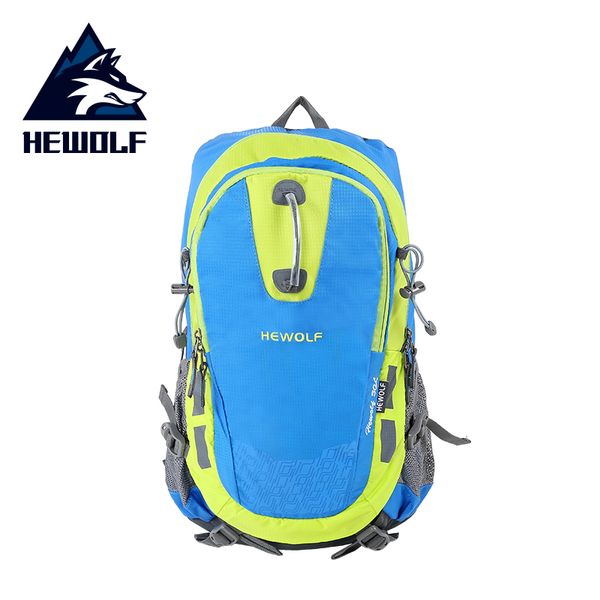 

hewolf 30l outdoor sports nylon backpack men women camping hiking climbing bag breathable tactical bags rucksack with rain cover