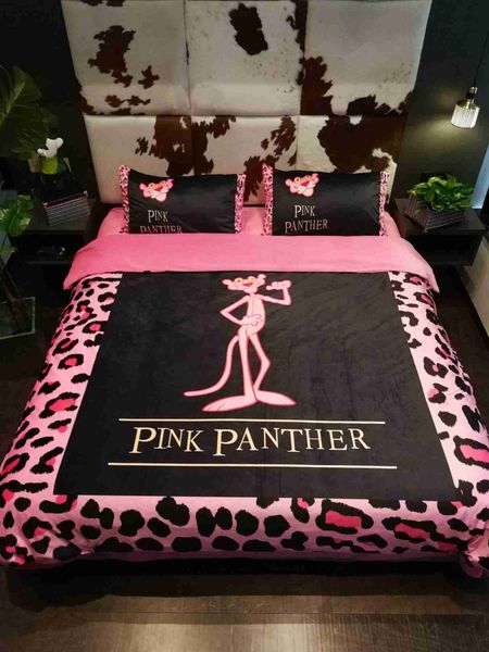 

Simple letter leaf print cover luxury de ign pop logo bedding et fa hion brand imple cenic bedding cover 777