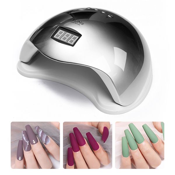 

1pc 48w colorful nail uv lamp nail dryer for uv gel polish art manicuring tools file eu/uk/us plug 24 pcs led