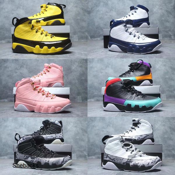 

мужчины jumpman  баскетбольных кроссовок 9s unc navy blue dream это do it бред la oreo тур желтый мужские тренер спорт sneaker, Black