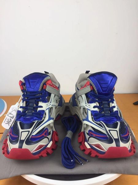 

2019new season triple s 2.0 sneakers luxury mesh and nylon sneakers track.2 trainers designer women's outdoor shoes trainers track.2 c0, Black