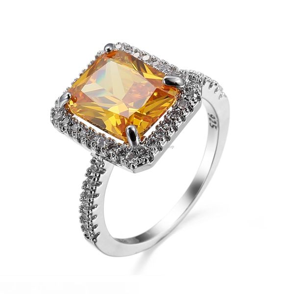 

2017 high-quality selling european and american zircon rings, fashion diamond gold wedding jewelry jewelry wholesale women's jewelr, Silver