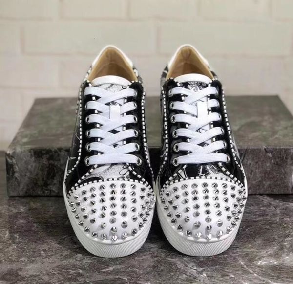 

full packet design red bottom sneaker for men women trainers seavaste orlato men s flat junior print genuine leather