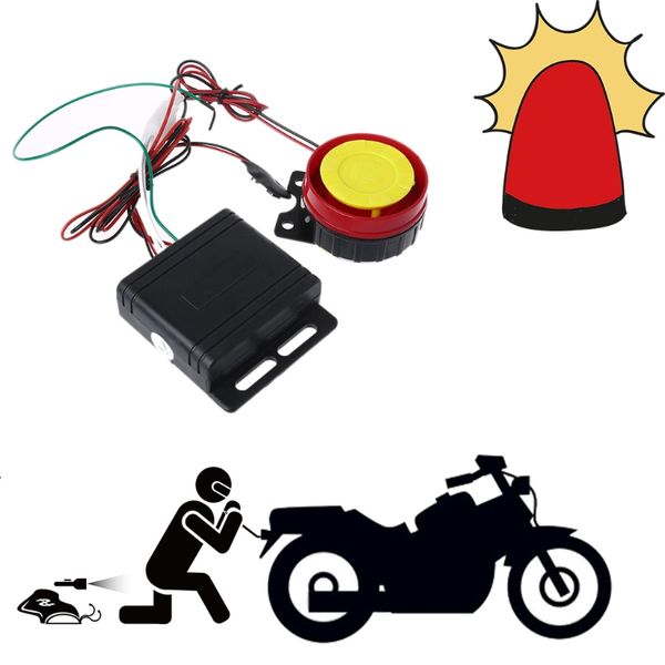 

new 1 set universal motorcycle bike alarm system scooter remote control anti-theft securit protective case kits high quality