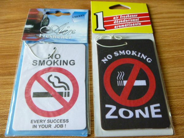 

24pce/lot paper perfume car air freshener the non-smoking sign the new listing no smoking let us stay away from cigarettes